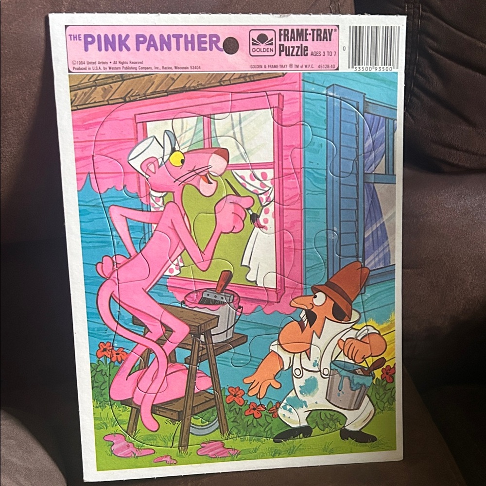 Vintage 1983 Pink Panther Frame Tray Puzzle